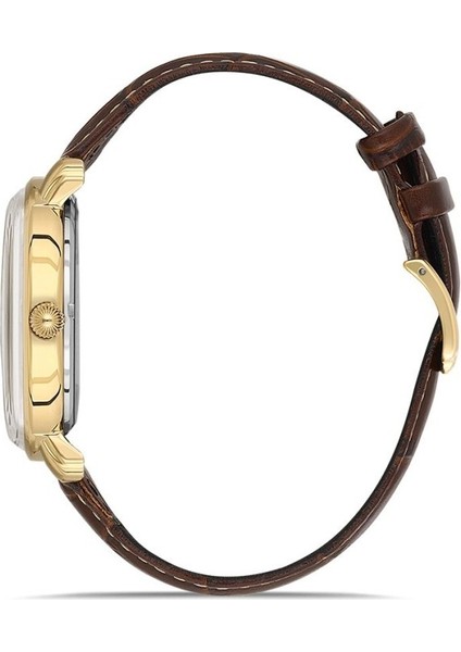 Hıslon CL203G-02KG Kahverengi Deri Kordon Erkek Kol Saati fiyatları