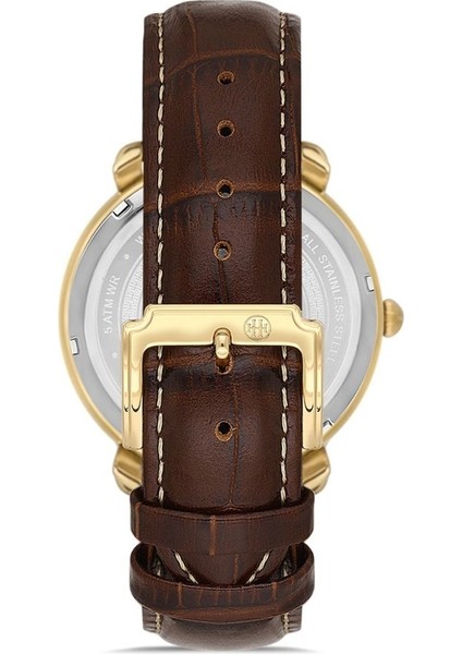 Hıslon CL203G-02KG Kahverengi Deri Kordon Erkek Kol Saati modelleri