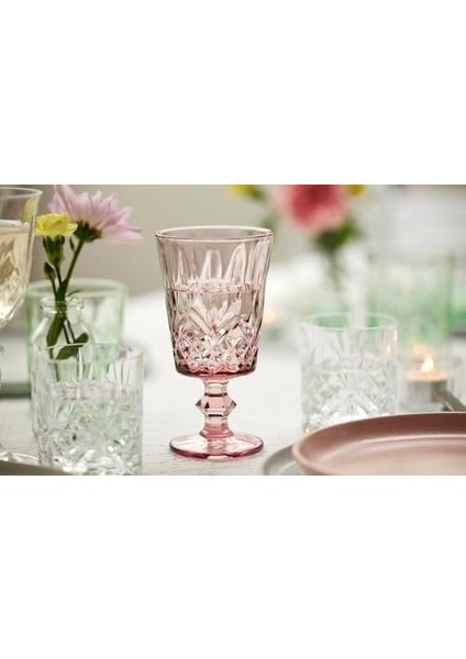 Glas Sorrento Şarap Kadehi 4 Adet 29 cl Pembe fiyatları