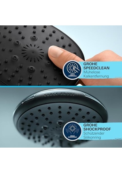 Start 110 El Duşu, 2 Akışlı Yağmur ve Jet Duşu, Smartswitch, 110MM Yuvarlak Duş Başlığı, Kireç Önleyici Sistem, Krom, 26947001 fiyatları