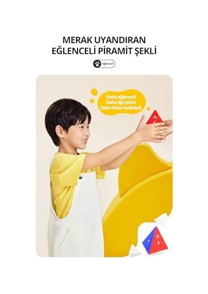 Go Pyraminx Küp Hız Piramit Çıkartmasız Zeka Küp Türkiye Resmi Satıcısı (Gan Üretimidir) modelleri