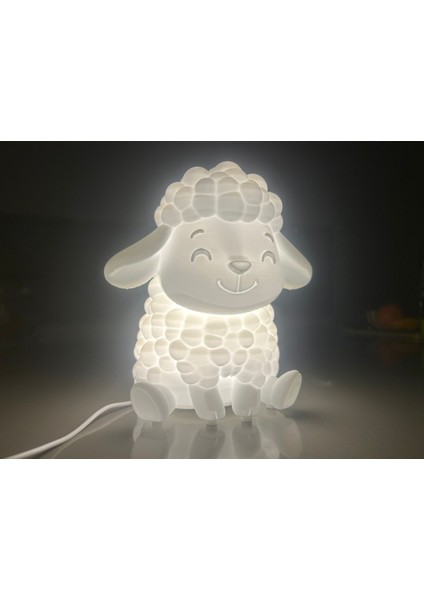 Özel Tasarım Sevimli Kuzu Koyun Gece Lambası Usb’li | Bebek Çocuk Odası Dekoratif Aydınlatma modelleri