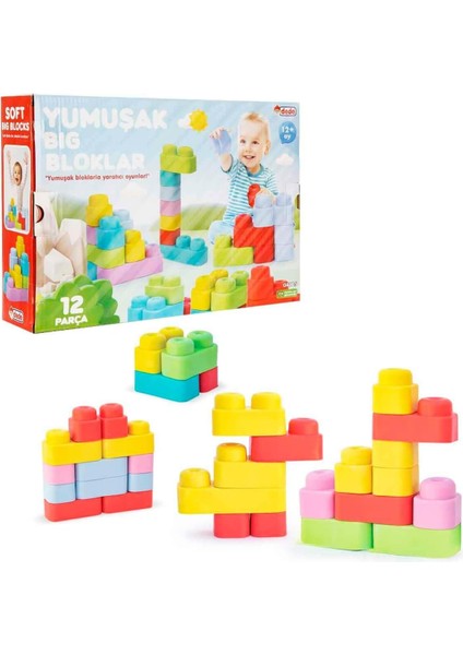 Yumuşak Big Bloklar 12 Parça Oyuncak