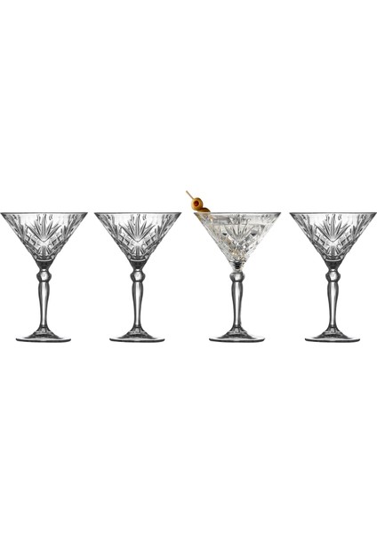 Glas Melodia Kristal Kokteyl Bardağı 4 Adet 21 cl