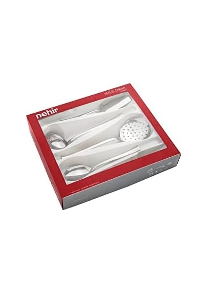 Nehir Deniz Sade 5 Parça Paslanmaz Çelik Servis Takımı fiyatları