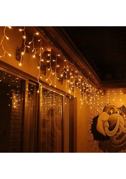 Saçaklı Perde LED - 45 , 55 ve 65 cm Saçaklı Modlu Dekoratif LED Süsleme Ledi 20 Metre fiyatları