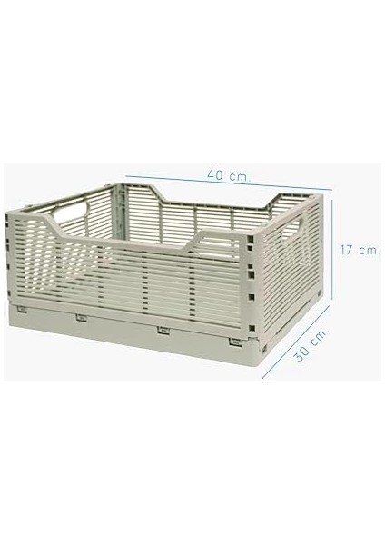 1l+2m Katlanabilir Çok Amaçlı Taşıma Kasaları Saklama Kutusu, Plastik Istiflenebilir, Yatak Odası Ofis Banyo Tuvalet Malzemeleri Kozmetik Için (Açık Yeşil) modelleri