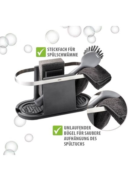 Smartline Lavabo Düzenleyici, Siyah, 50,4 x 3,6 x 3,5 cm