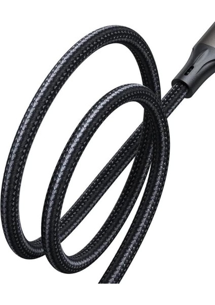 SA25-CC5 Işık Hızı Serisi 100W Hızlı Şarj Veri Kablosu (Tip-C - Tip-C) 1.2m-Siyah
