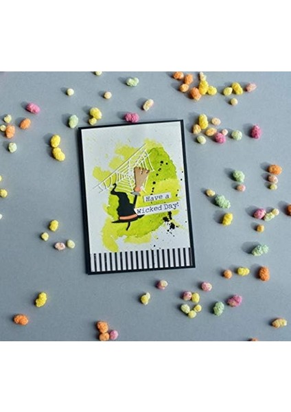 664208 Geo Halloween By Tim Holtz Zımba Şablonları, Schreckliche Dinge, Ölçü Birimi modelleri