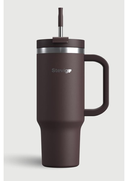 2 Moods -In Tumbler Sızdırmaz Çelik Termos 900 ml Chocolate Plum ST-238