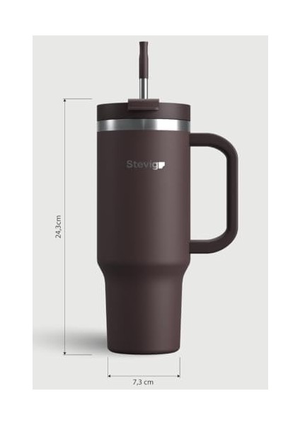 2 Moods -In Tumbler Sızdırmaz Çelik Termos 900 ml Chocolate Plum ST-238 modelleri