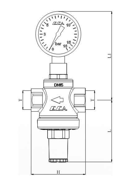 3/4" Su Basınç Düşürücü Regülatör 602111010 fiyatları