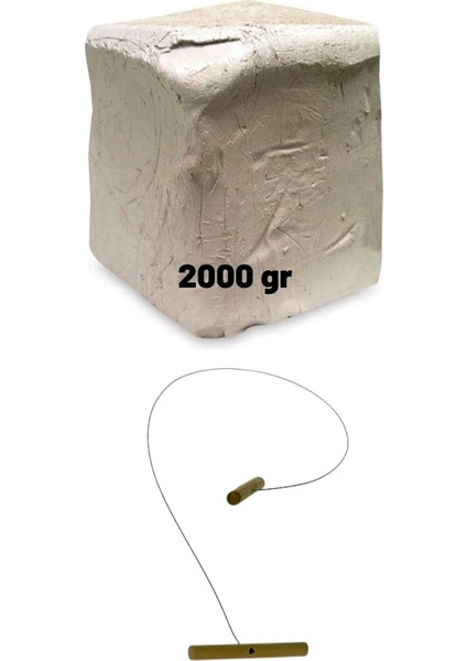 Dsh Doğal Seramik Hamuru Seramik Hamuru 2000 Gr- Doğal Kil Çamuru Seramik Çamuru Doğal Oyun Çamuru, Kesme Teli Ipi fiyatları