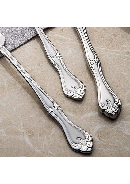 Nehir Lalezar 12 Kişilik 84 Parça Deri Kutulu Çatal Kaşık Bıçak Takımı