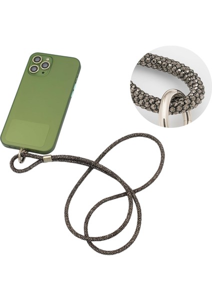 - Cep Telefonu Boyun Askısı, Swarovski Taşlı Işıltılı Askı, Ayarlanabilir, Metal Halkalı, Hafif & Şık Askı Ipi, Suya Dayanıklı Tasarım -