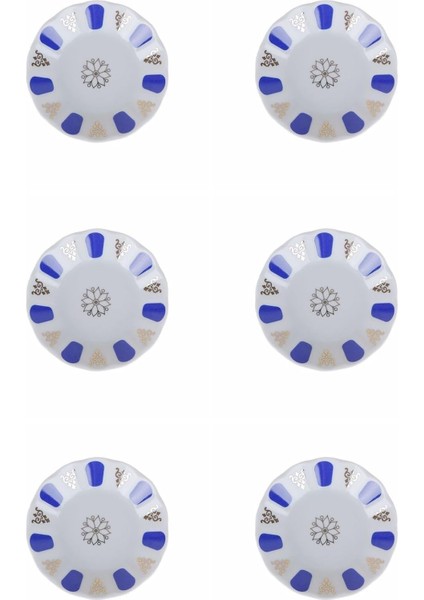 Mavi Yaldız Çay Tabağı 11CM 6 Lı 04POR005232 4129600000971