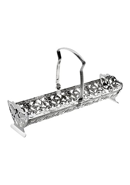 Anne Ingiliz Gümüşü Kurabiye,makaron ve Ekmeklik Sunumluk 23 x 12.5 x 7 cm modelleri