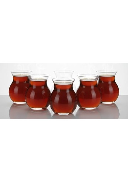 Keyfi Ala 6’lı Kulpsuz Termisil Borosilikat Cam Çay Bardağı Seti – Dayanıklı Şeffaf Cam, Zarif ve Modern Tasarım, 6 Adet Cam Bardak Takımı (6)