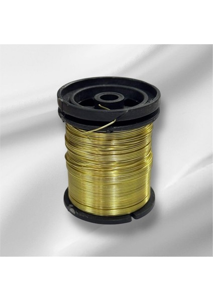 Filografi 0.80 mm Açık Altın Renkli Tel (30 Gr, 7-8 Metre Arası)