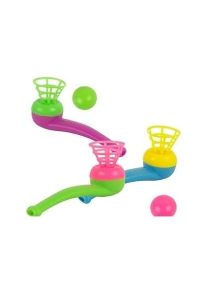 Fresh 4 Adet Şeklinde Uçan Top Üflemeli Eğlence Parti Top Üfleme Oyunu