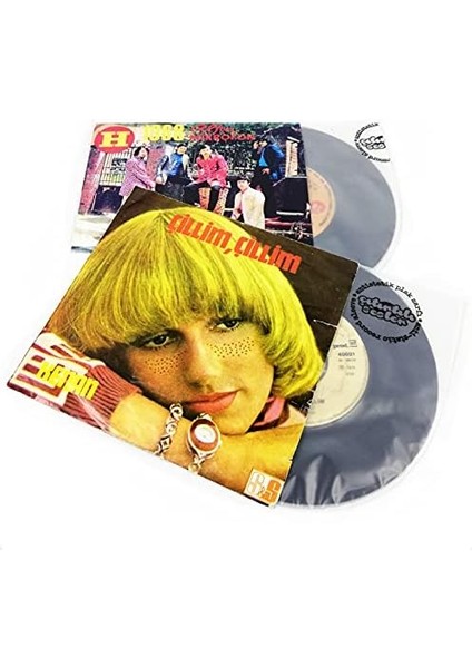 Çıtırtılı Sesler Şeffaf Antistatik 45&apos;lik (7") Plak Zarfı (20 Adet) modelleri