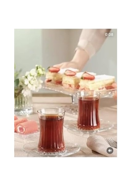 Çay Bardağı Çay Takımı Seti 12 Parça Çay Seti 6 Kişilik FAYA00000802 modelleri