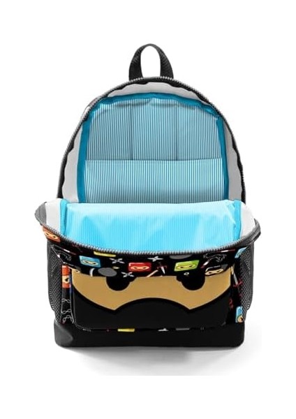 Siyah Desenli Dört Bölmeli Okul Sırt Çantası 23473 fiyatları