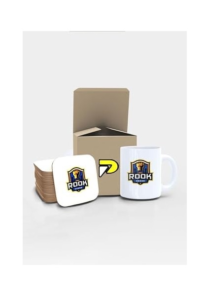 Satranç Tasarımlı Baskılı Kupa Bardak Seti, Eğlenceli Özel Hediye Mug