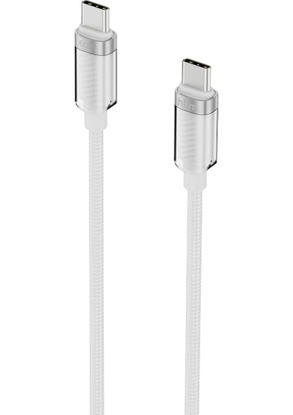 Hkm Tech Knıt Glam 60W Hızlı Şarj Destekli, Type-C To Type-C Şarj ve Data Aktarım Kablosu, 1 Metre, Beyaz fiyatları