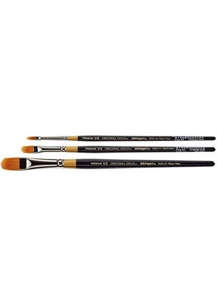 Orijinal 9520 Serisi, Altın Taklon Filbert Tırmık/tarak 3 Parça Set fiyatları