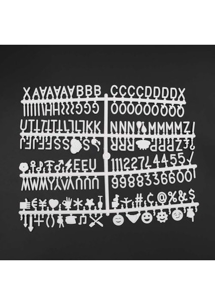 Yazı Panosu (Emojili Beyaz)