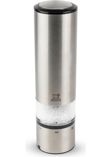 Elis Sense Elektrikli Tuz Değirmeni 27179, Öğütme Derecesi Ayarı U&apos;select, LED Işık, Paslanmaz Çelik, Yükseklik: 20 cm