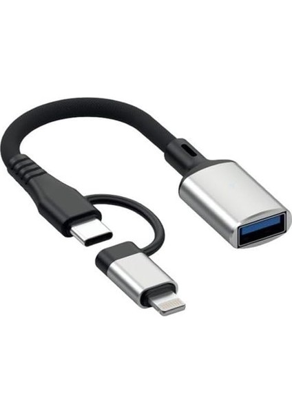 Lightning ve Pd Type C USB Otg (Pd Lightning Type C USB Otg Hb-14)