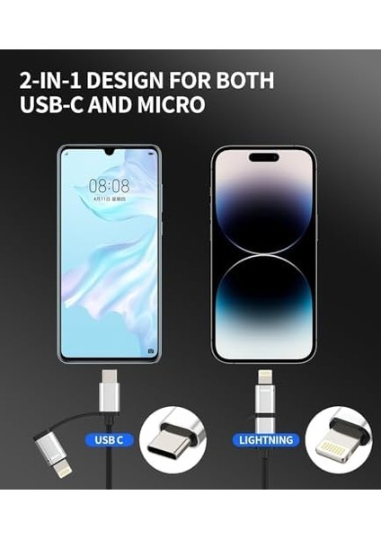 Lightning ve Pd Type C USB Otg (Pd Lightning Type C USB Otg Hb-14) modelleri