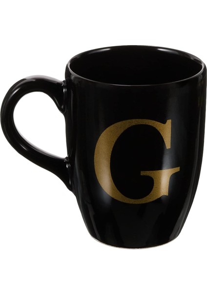 HKSG101 G Harfli Siyah Kupa Bardak modelleri