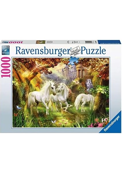 1000 Parça Sonbaharda Tek Boynuzlu Atlar Yetişkin Puzzle