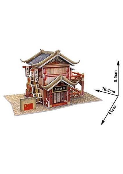 Cubicfun CUB/W3131H 3D 29 Parça Puzzle Çin Tavernası modelleri