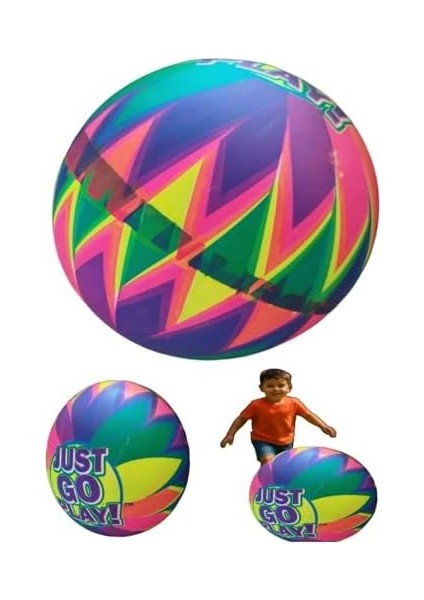 Mta -Tech Eğlenceli Çocuk Oyun Topu – Dayanıklı Renkli Şişme Top,, Bahçe, Plaj ve Sahilde Oynamaya Uygun, Spor ve Eğlence Için Hafif Pvc Malzeme, 1 Adet Şişirme Iğnesi Hediyeli fiyatları