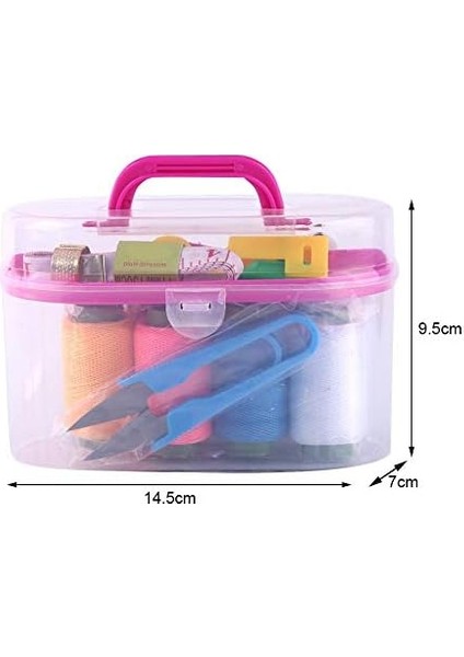 Mini Komple Dikiş Seti, 8 Renkli Iplik,, Iğne, Mezura, Düğme ve Taşıma Çantalı, Ev ve Seyahat Için Pratik Dıy Dikiş Malzemeleri fiyatları