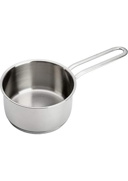 Mini Indüksiyon Tabanlı Kapaklı Çelik Sos Tenceresi 16 cm