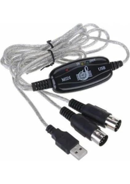 USB Midi Kablo USB 2 x 5 Pin Midi Kablo 5 Pin Midi Kablo USB Çevirici fiyatları