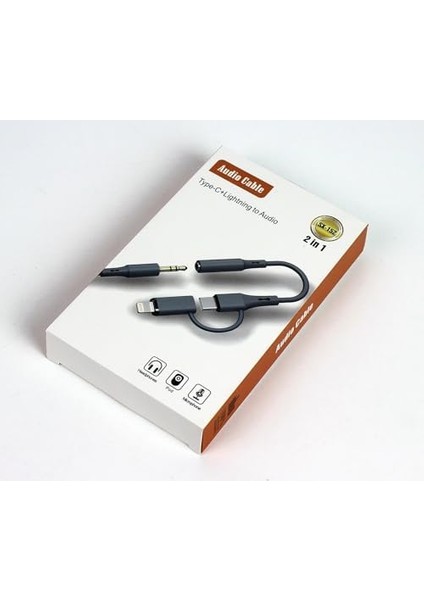 GA78 2in1 Aux Dönüştürücü Silikon Ses Kablosu Type-C ve Lighting Kulaklık Ses Aktarımı ile Uyumlu (2in1 Aux Dönüştürücü) modelleri