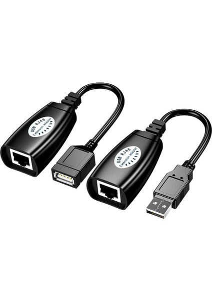 USB Extrender, 50 Metre RJ45, USB Uzatma Kablosu, Cat5 – Cat6 Uyumlu modelleri