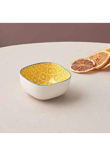 Floral Sarı Square Çerezlik 10CM fiyatları