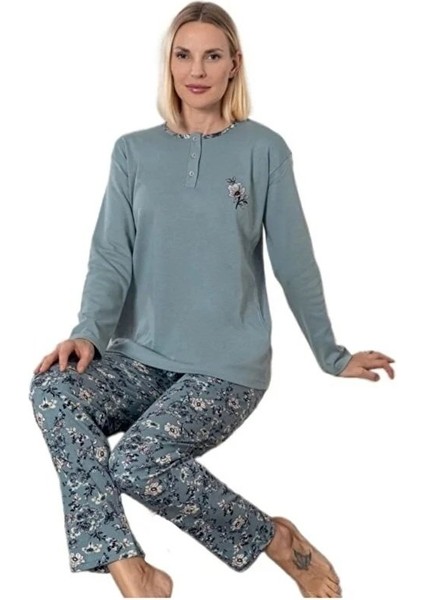 Mina Collection Kadın Pijama Takımı Uzun Kollu Yumuşak Dokulu Esnek ve Rahat Ev Giyim S/2xl fiyatları