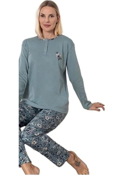 Mina Collection Kadın Pijama Takımı Uzun Kollu Yumuşak Dokulu Esnek ve Rahat Ev Giyim S/2xl modelleri