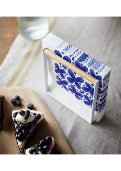 4412 Peçete Tutucu, Beyaz, Çelik/ahşap, Minimalist, 14,5 x 4,5 x 15 cm modelleri