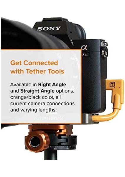 Tetherpro Usb-C To Usb-C - Bağlantı Kablosu 15&apos; (4.6m) Kamera ve Laptop, Turuncu