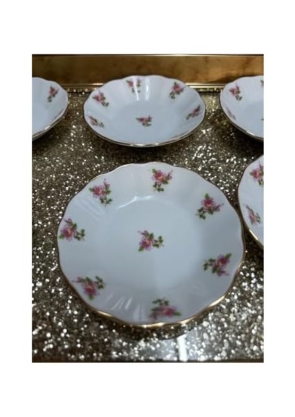 Gülriz Pembe Çay Tabağı 6&apos;lı 8689876BM434